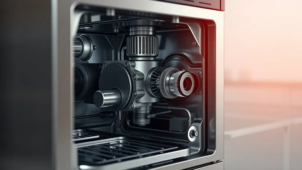 A professional photo of a high-end stainless steel appliance